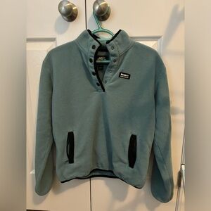Roots fleece sweater. Size XS. Colour:blue/green